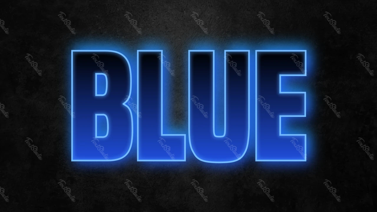 Effet de texte bleu foncé