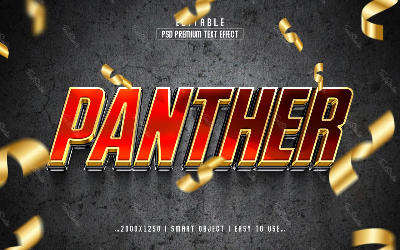 Panther Text Style Effect