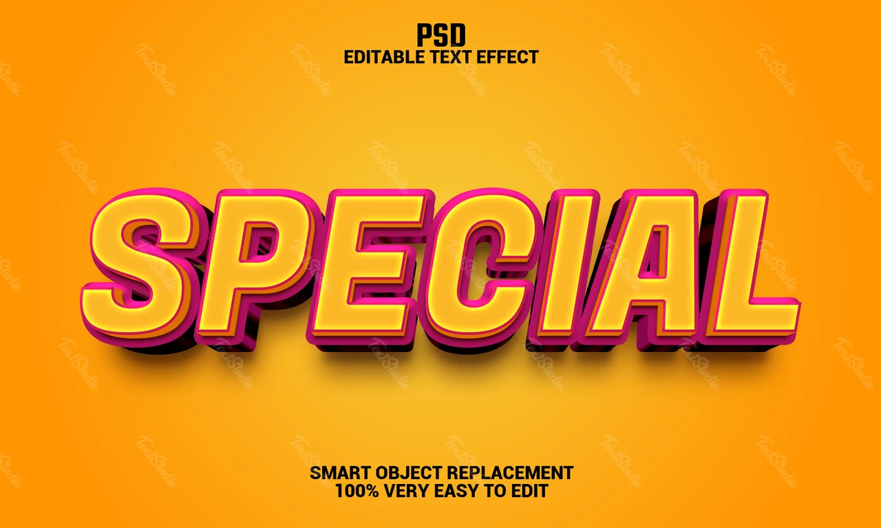 Efecto de texto especial