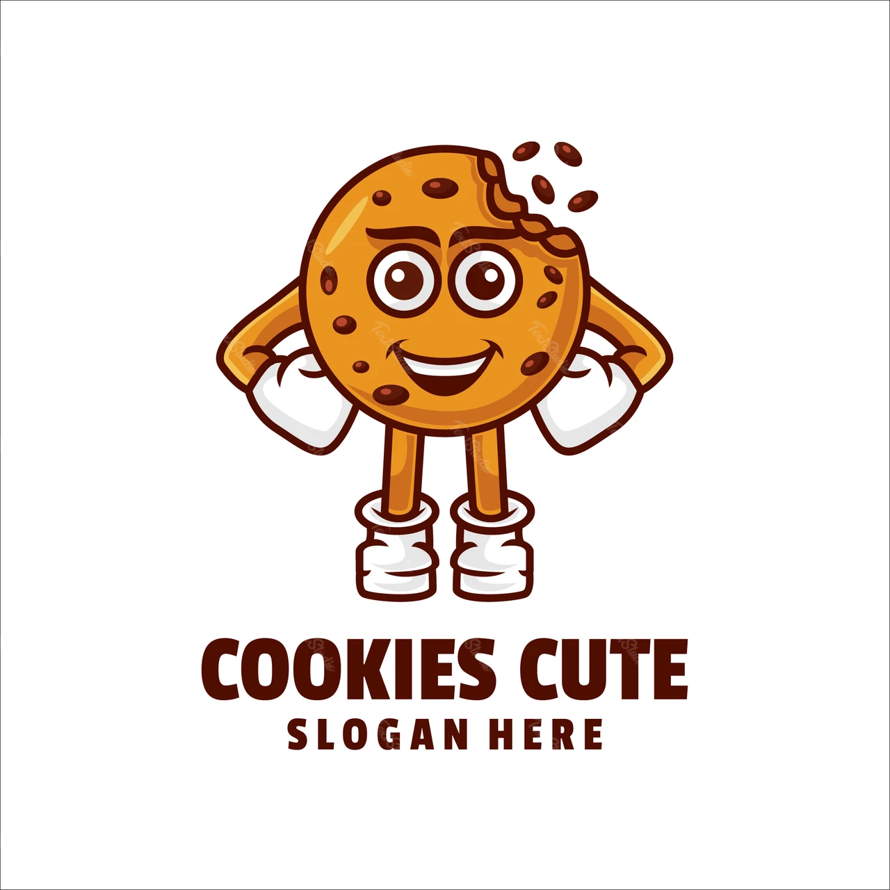 Logo del personaggio dei biscotti dei cartoni animati