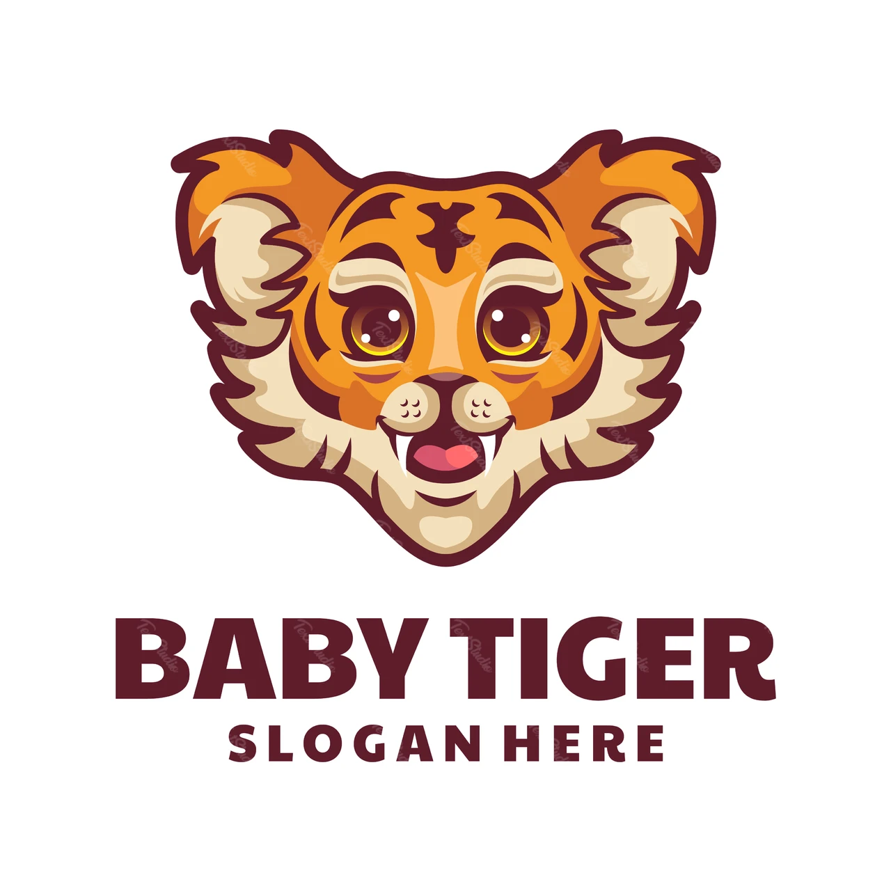 Cute Cartoon Animal Logo Design