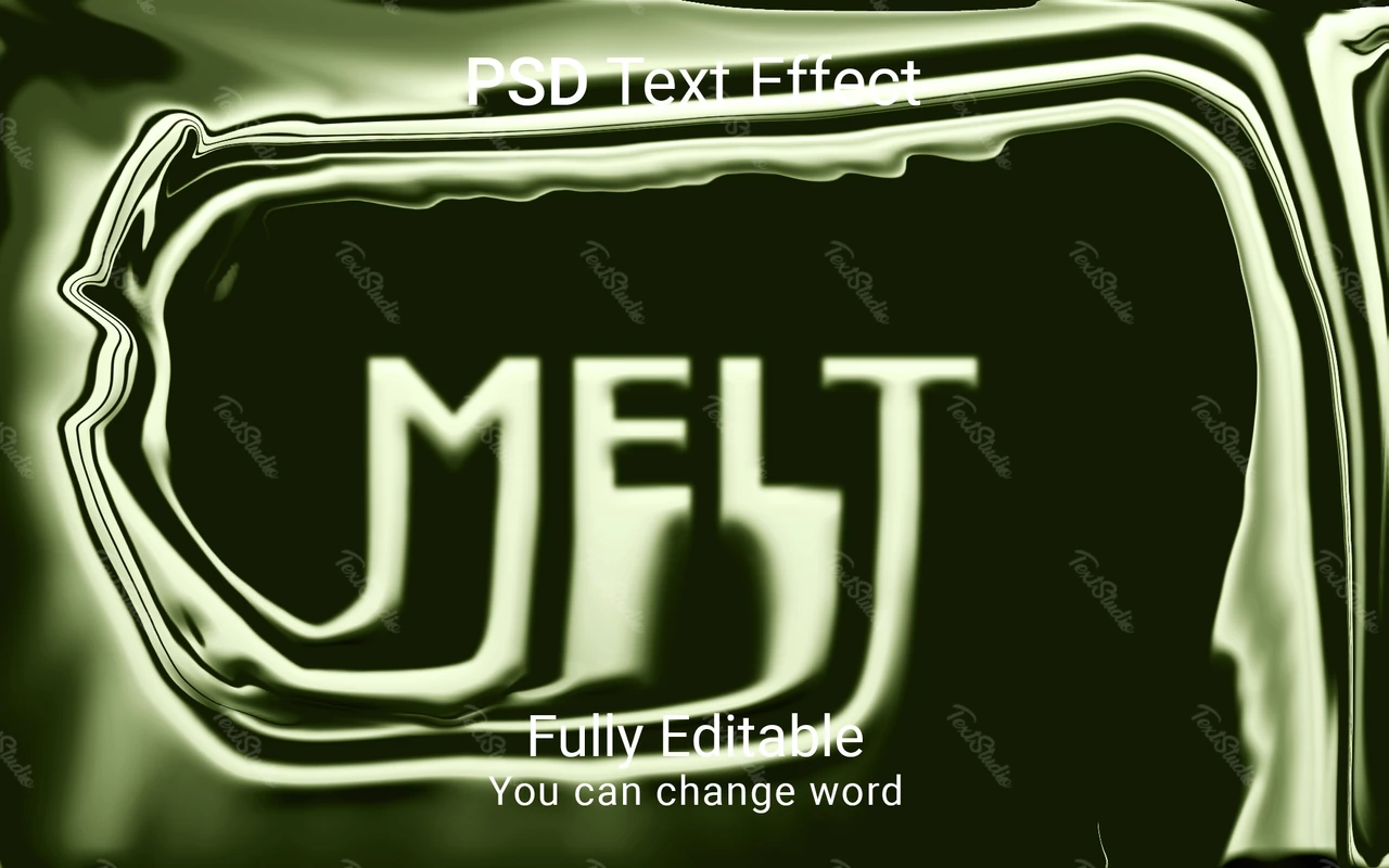 Melt Font Style Effect