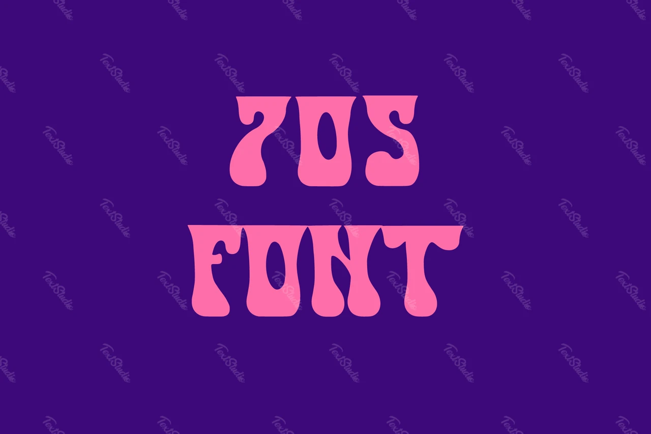 Funkowa czcionka z lat 70