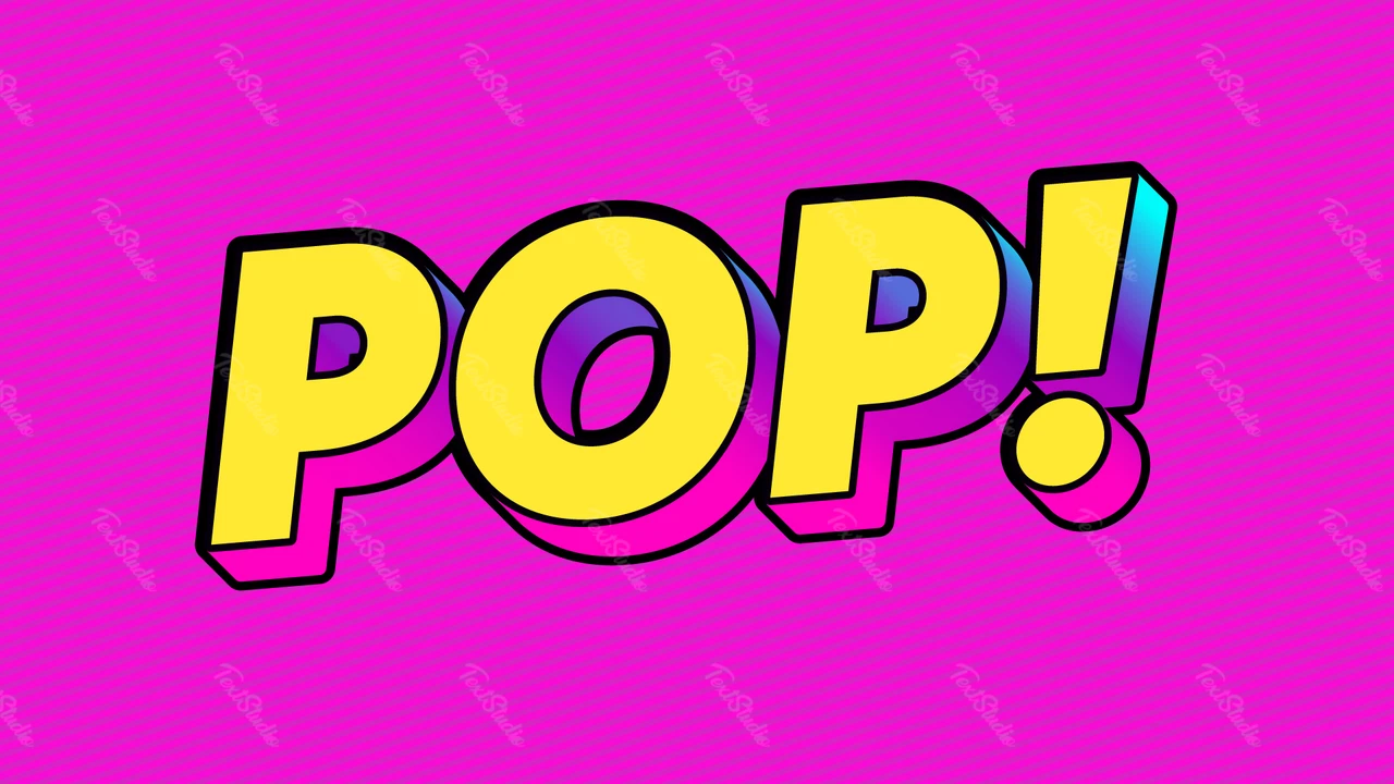Effet de texte style années 90