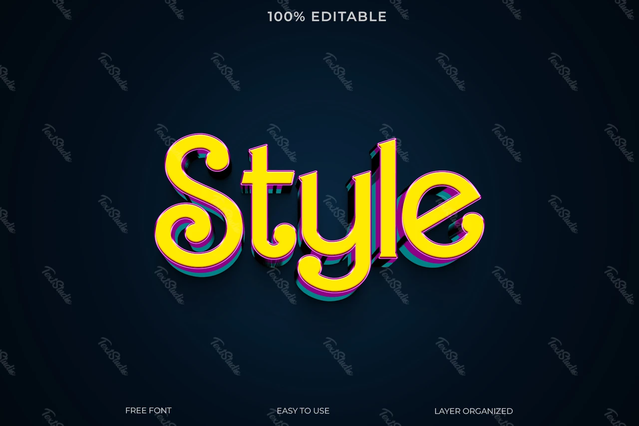 Efeito de estilo de texto