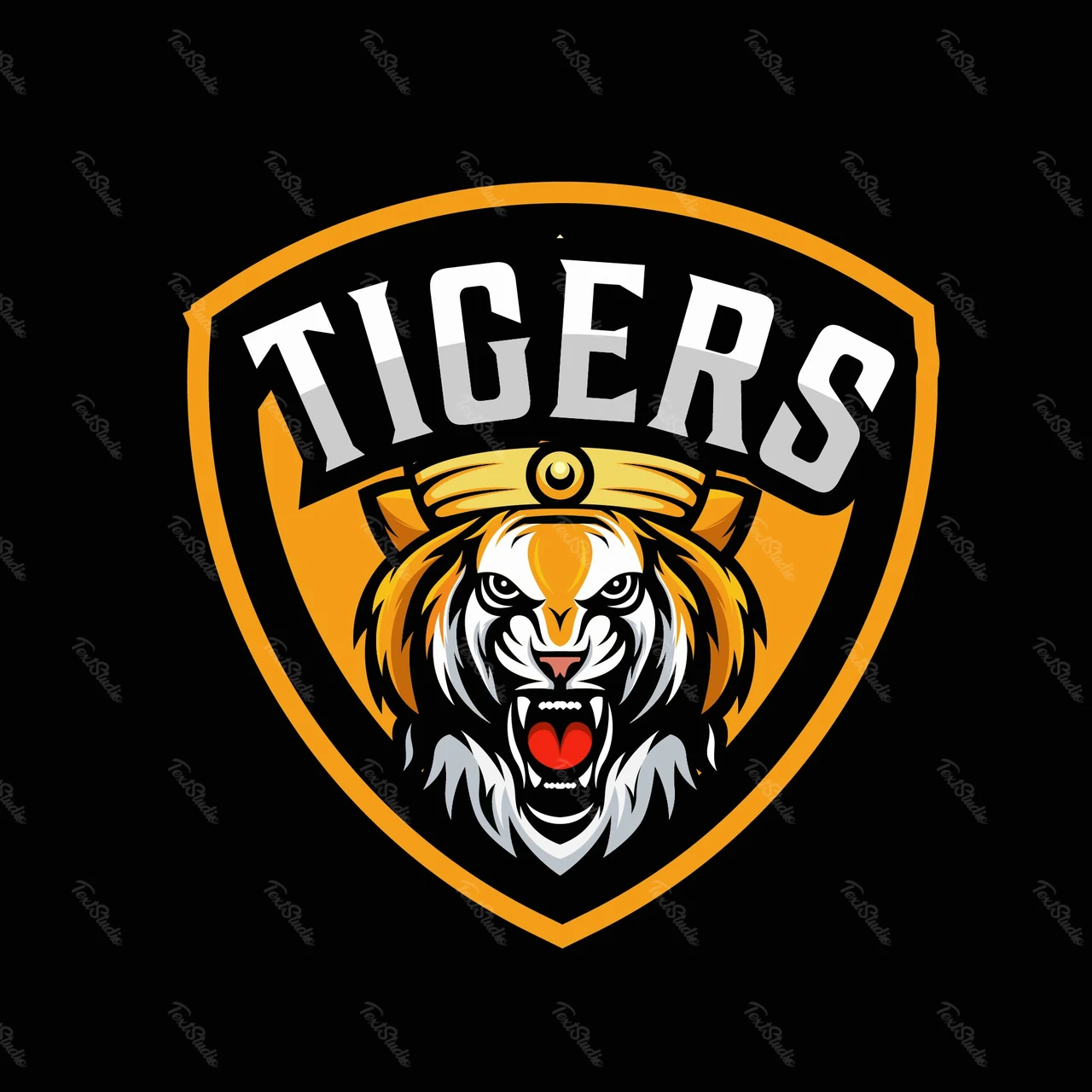 Sport Team Logo with Fierce Tiger Design