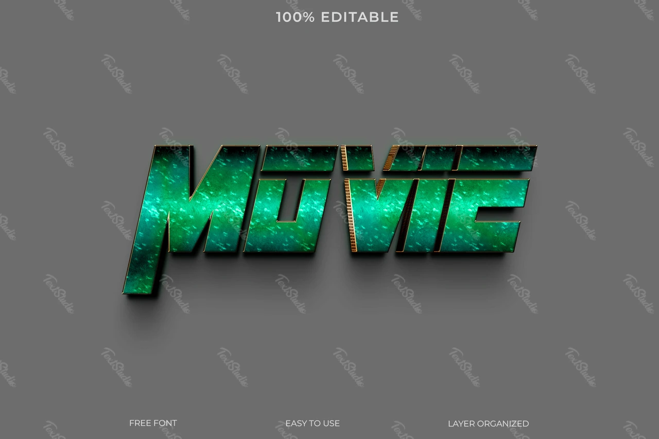 Film tekststijl effect