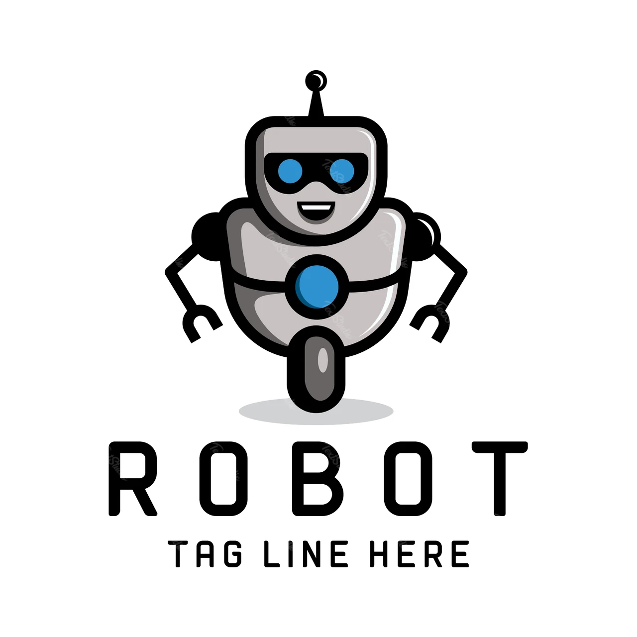 Modern Robot Logo Design