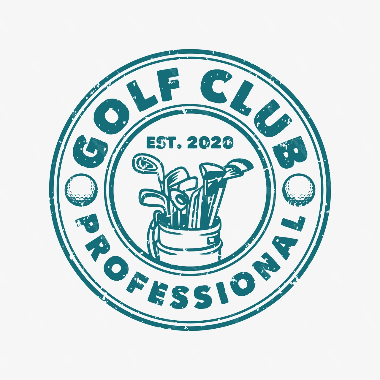 Vintage Badge Logo for Golf Club
