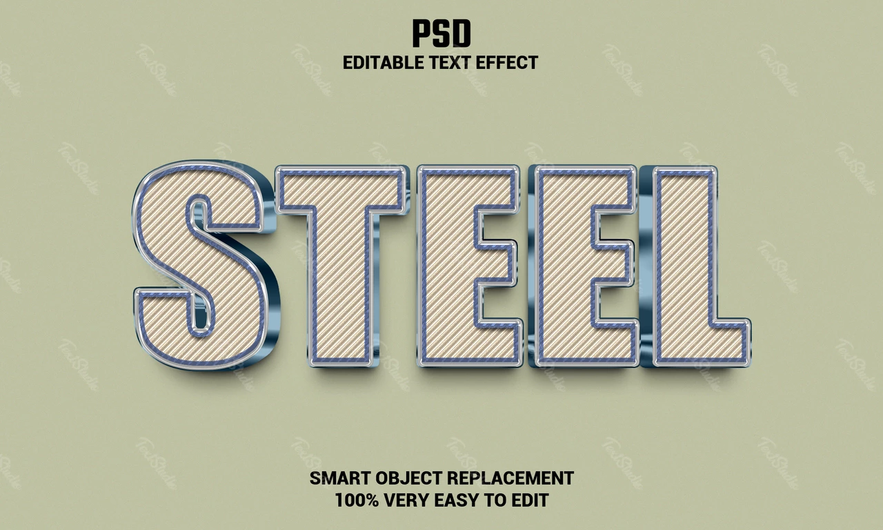 Steel Text Effect