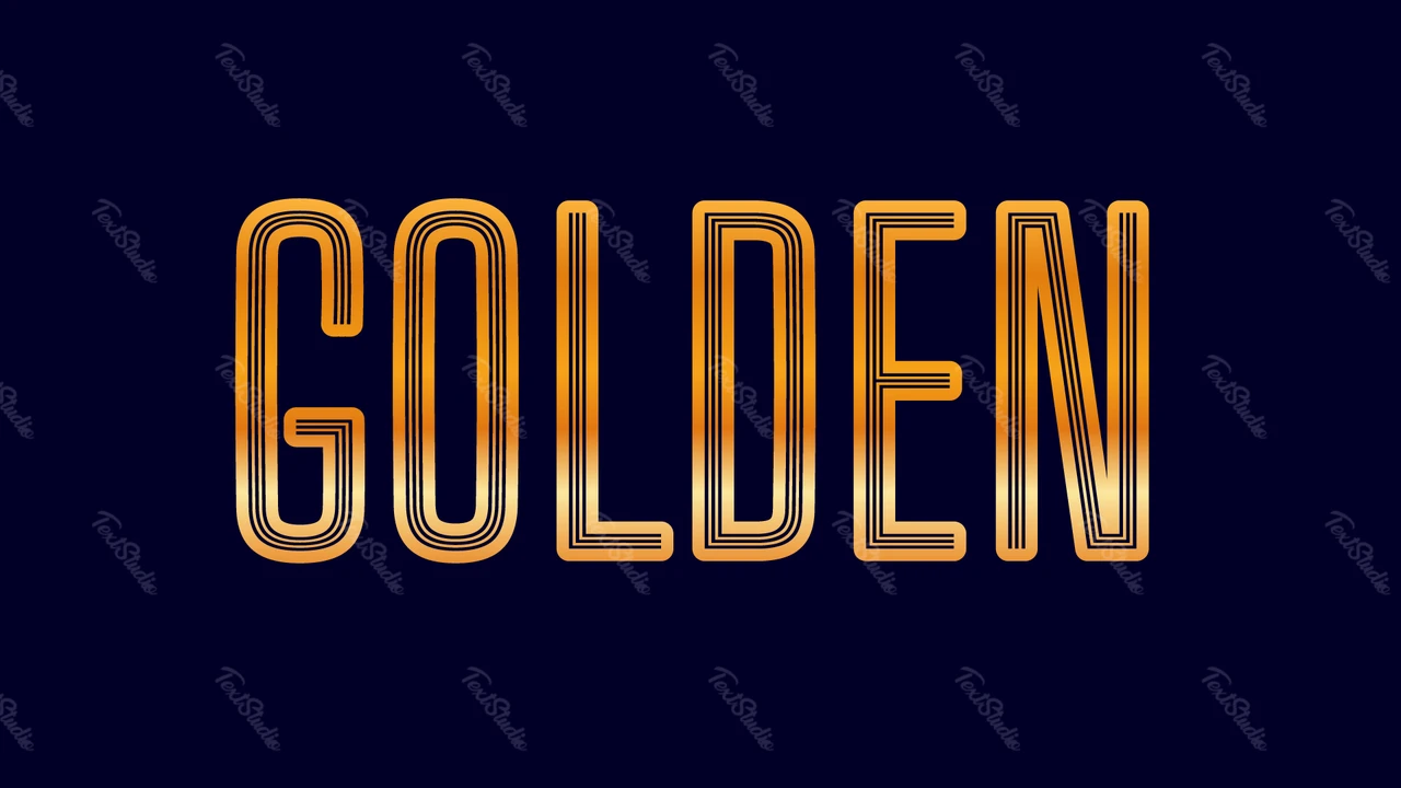 Golden Text Effect