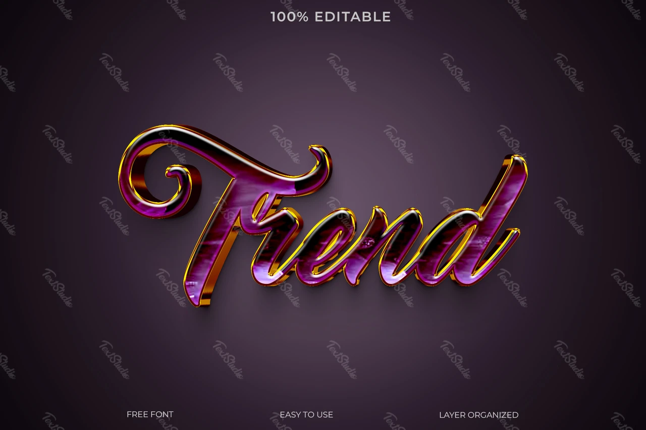 Amethyst Trend Text Style Effect