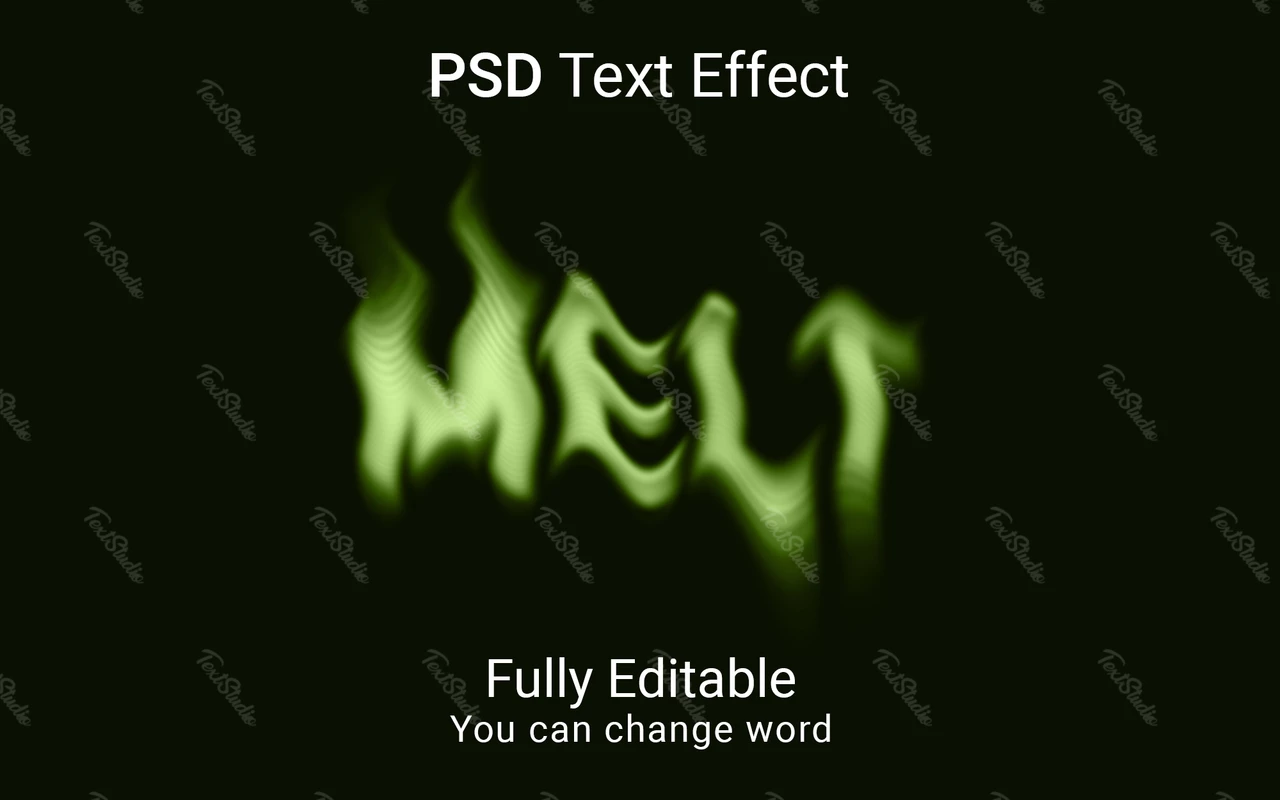 Melt Font Style Effect