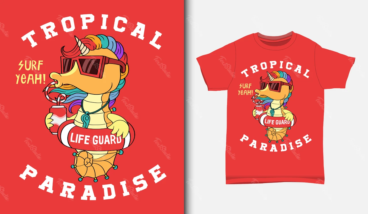 Design de camiseta colorida no estilo pop art