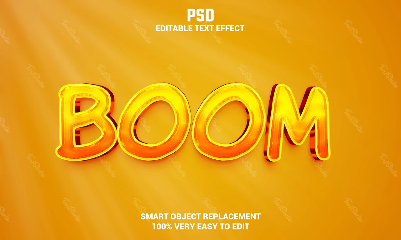 Boom teksteffect