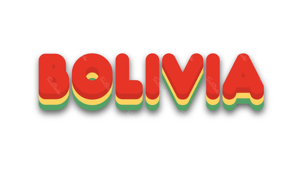Bolivianischer Texteffekt