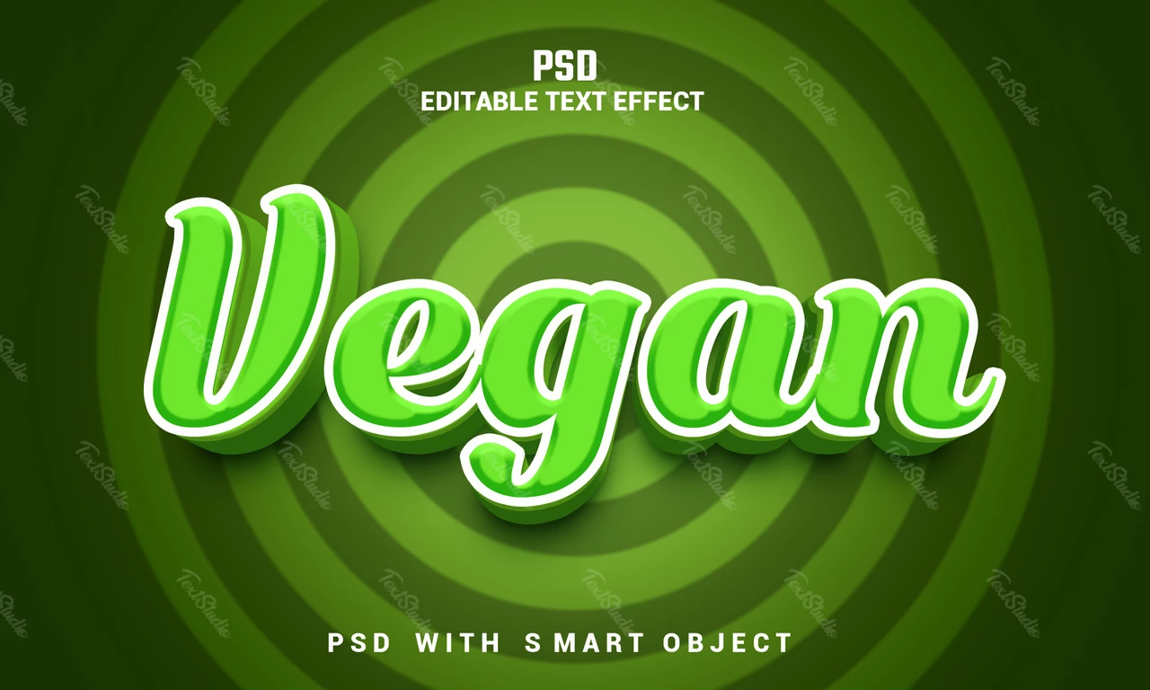 Effet de texte végétalien