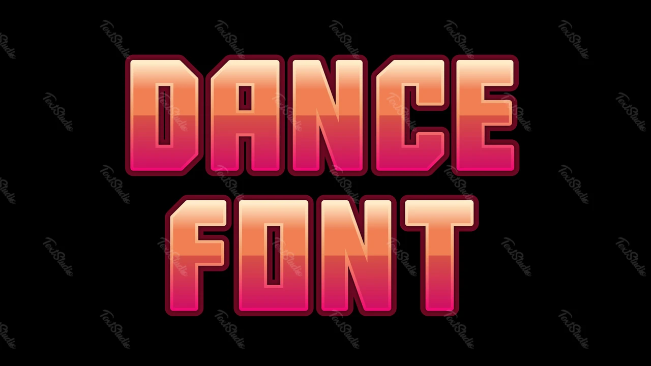 Efeito de texto Danse