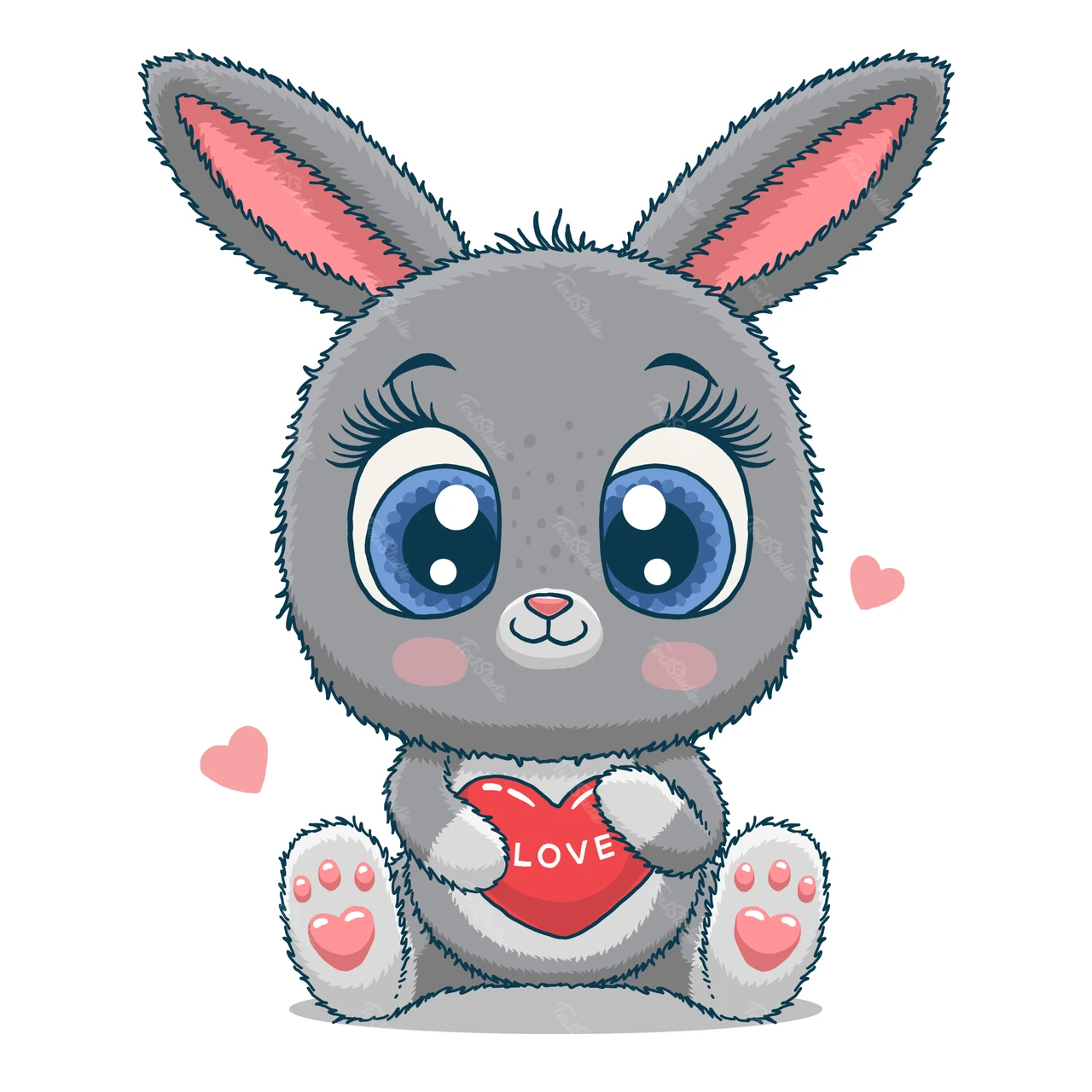 Cute Cartoon Bunny Illustration