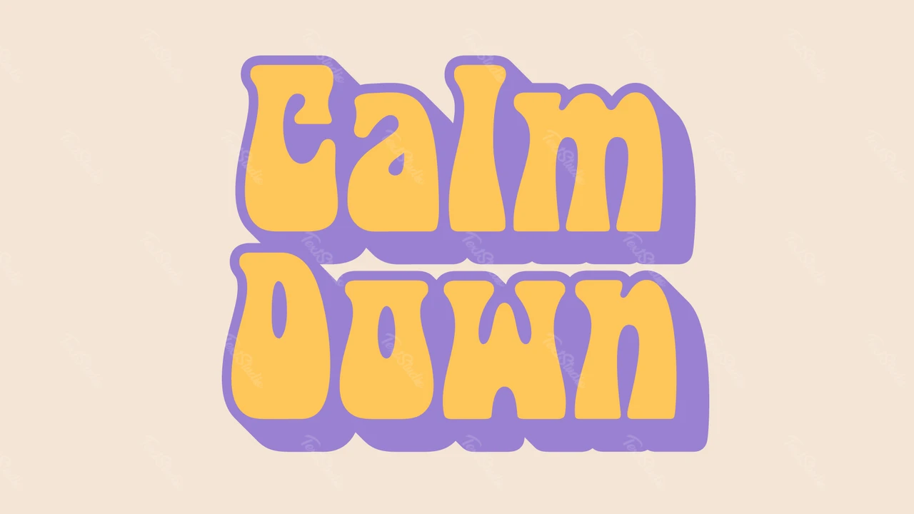 Efekt tekstowy groovy hippie
