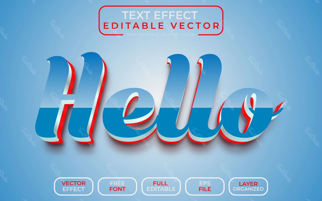 Effetto testo Hello