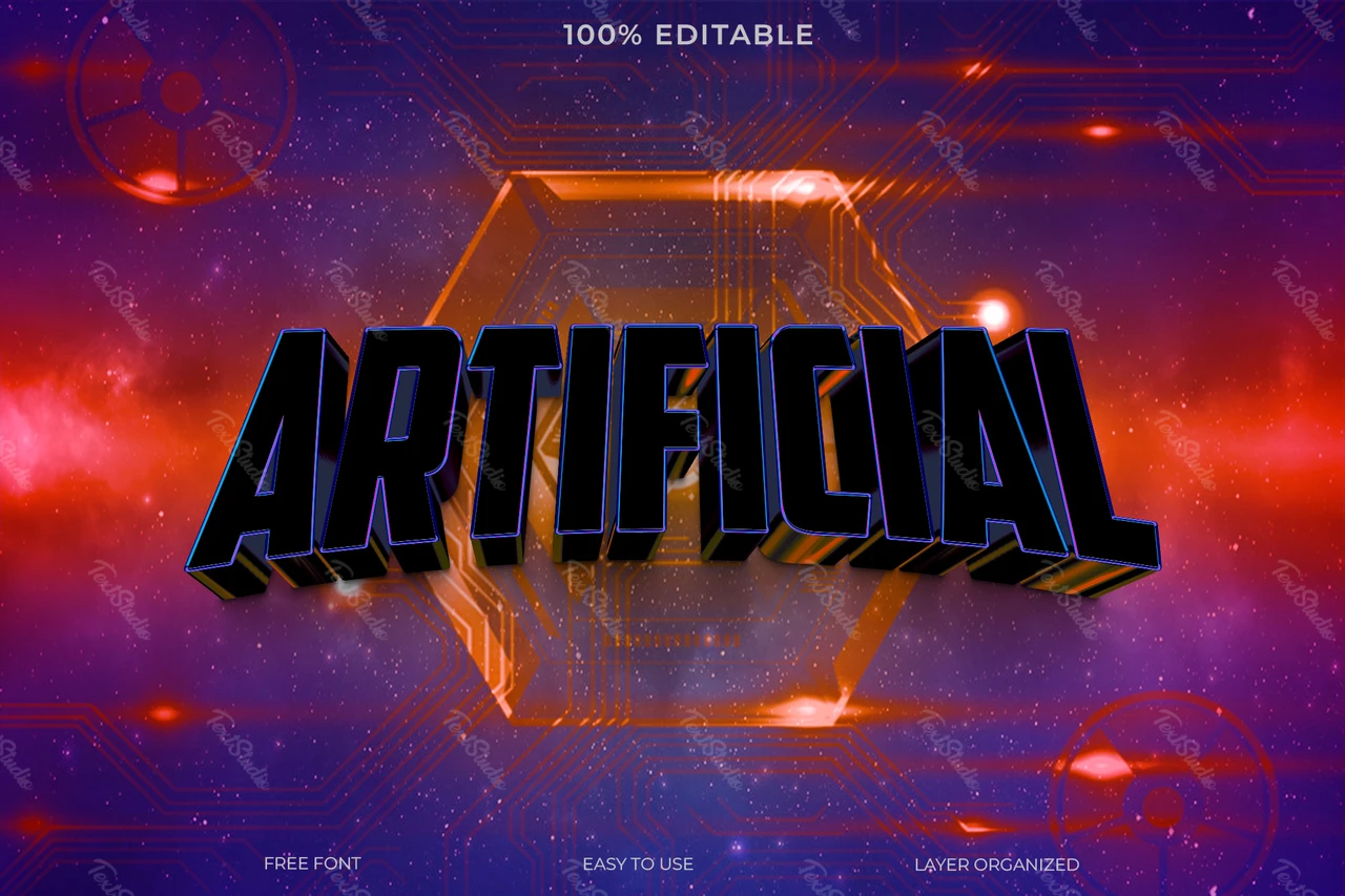 Efecto de estilo de texto de inteligencia artificial