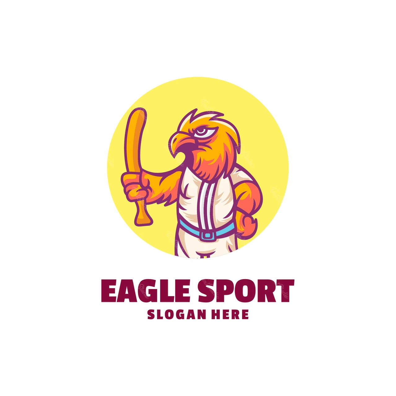 Logo maskotki dla marki eagle sport