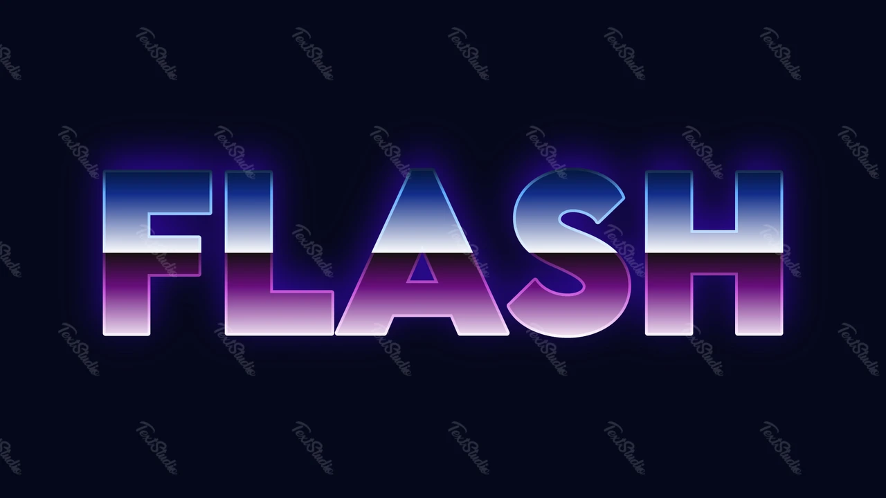 Effet de texte flash