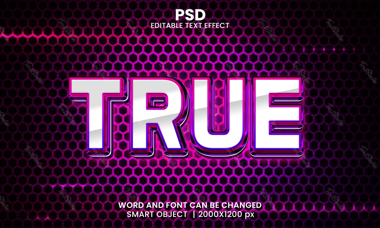 True Text Effect