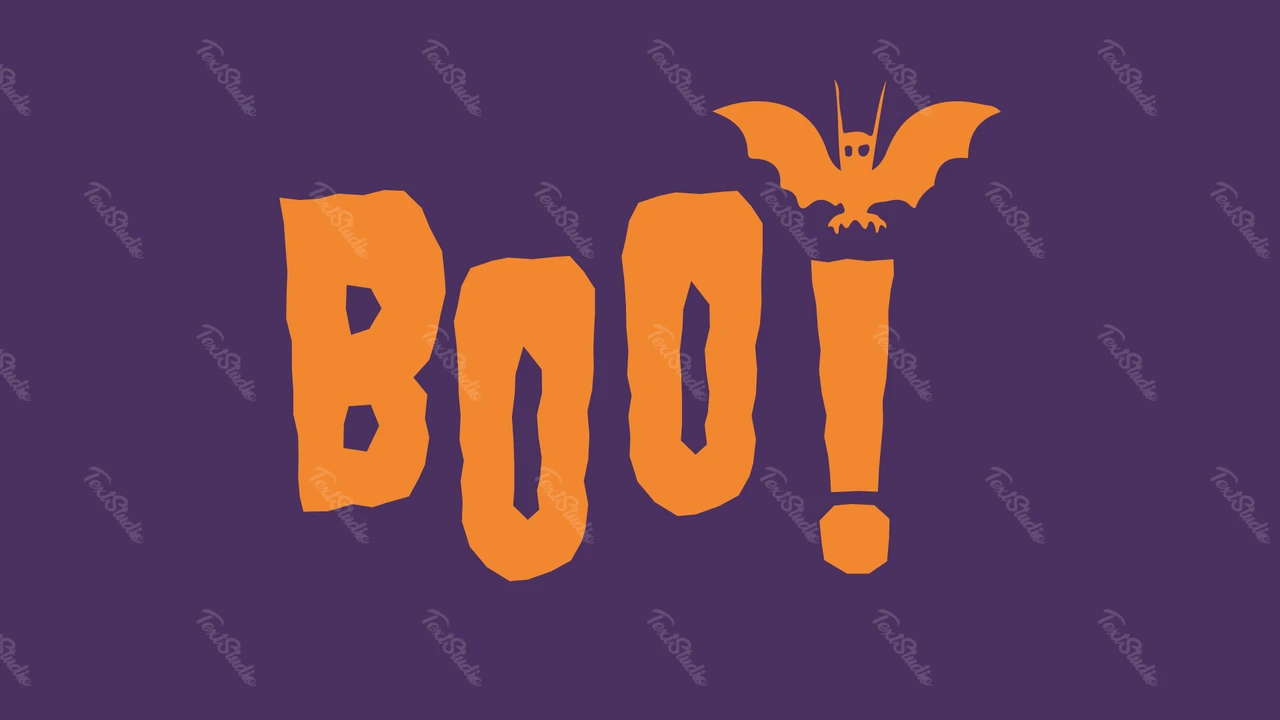 Efekt tekstowy Halloween