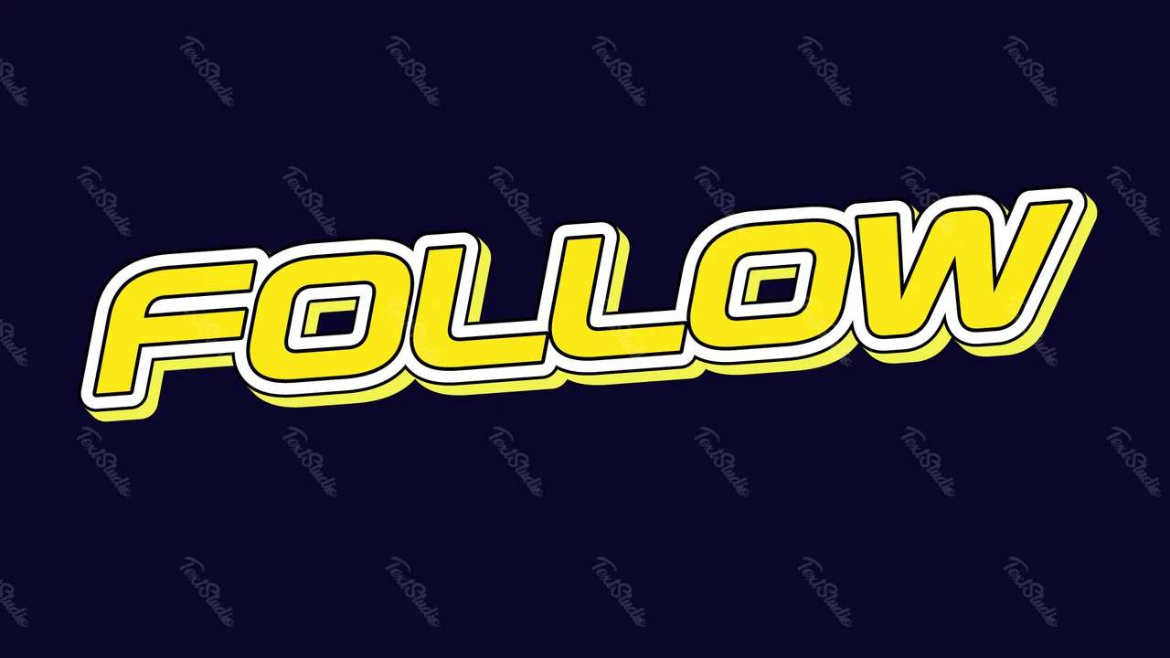 Effet de texte autocollant jaune