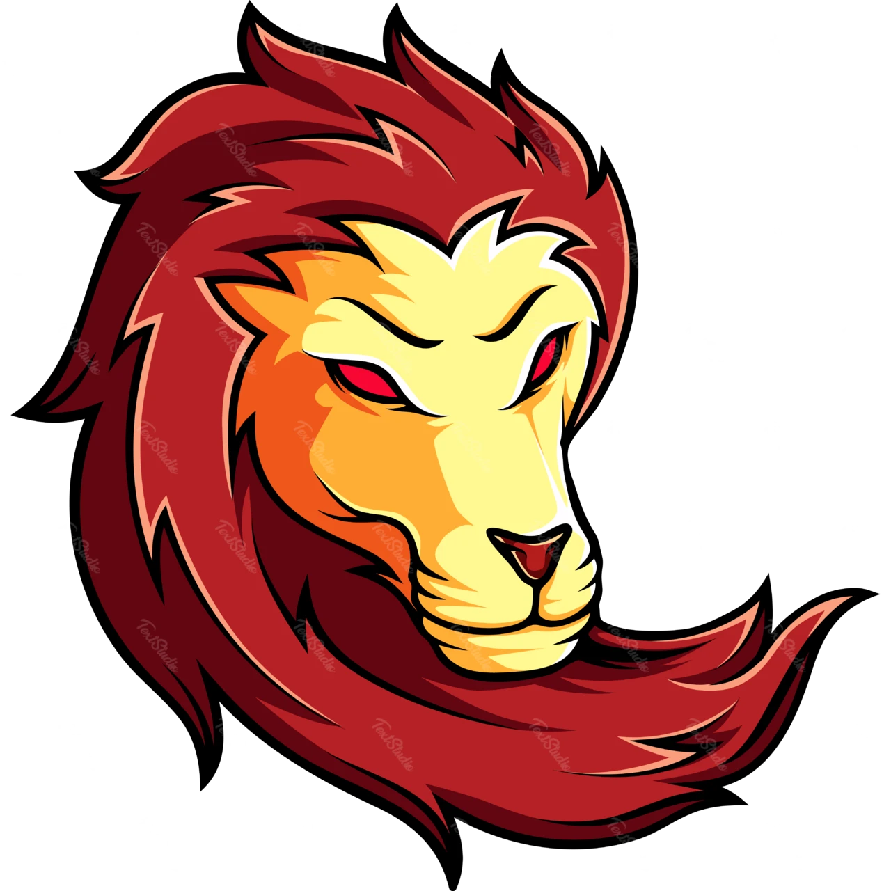 Modern Mascot Logo Featuring a Lion