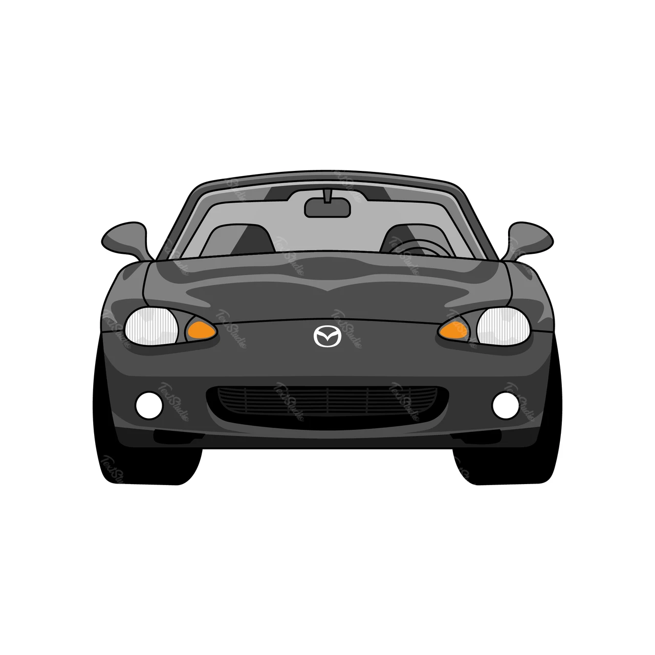 Minimalist Car Illustration