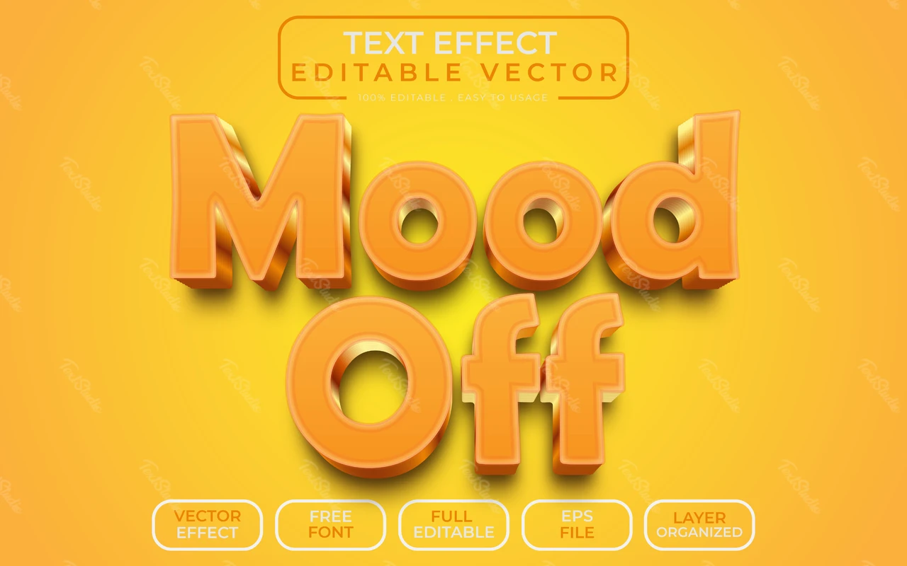 Mood Off Text Effect