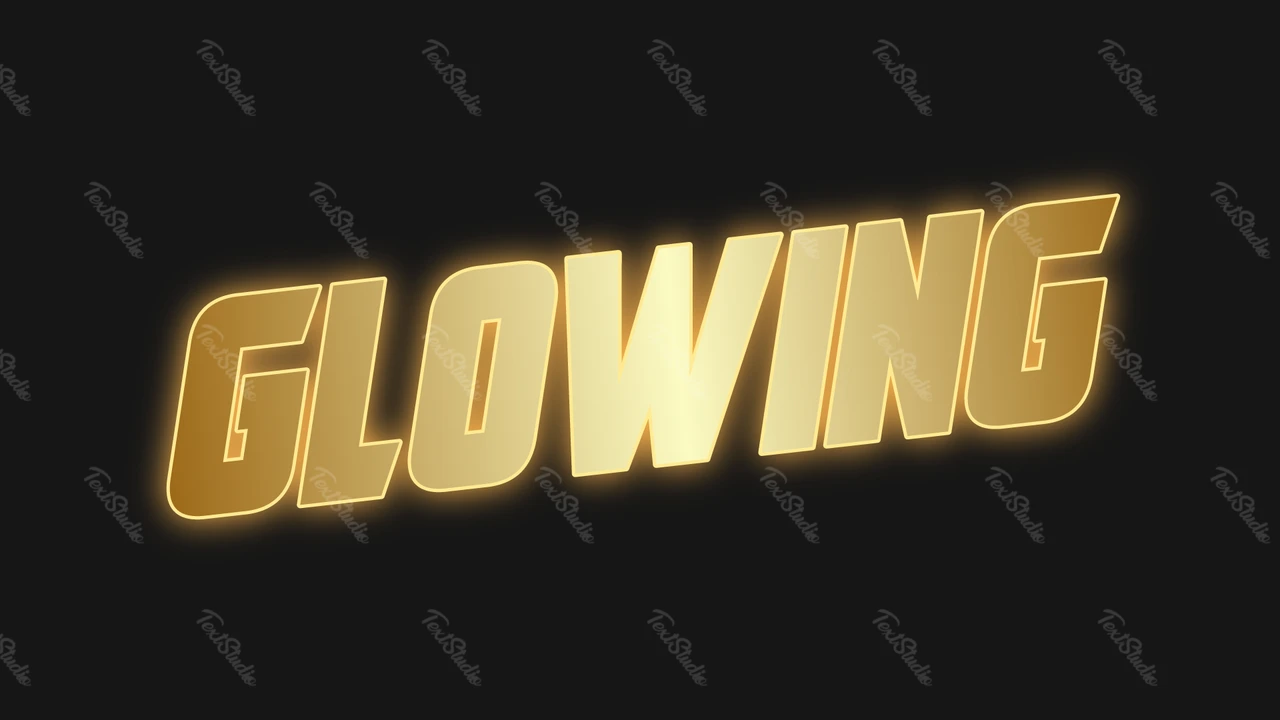 Effet de texte lumineux