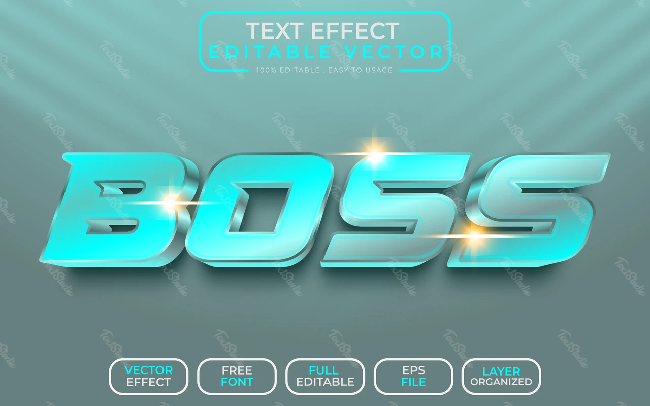 Boss tekst effect