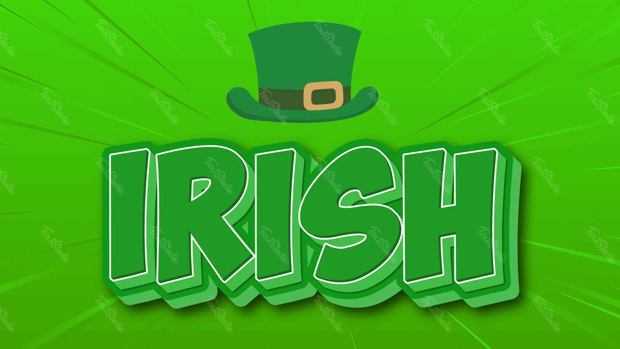 Effet de texte irlandais