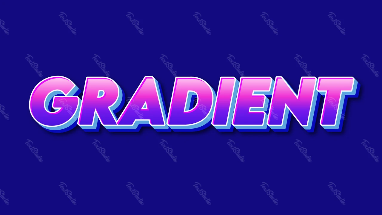 Schriftart mit Farbverlauf