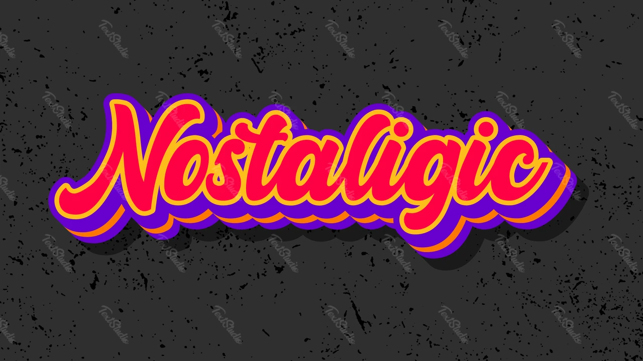 Retro-Text-Effekt