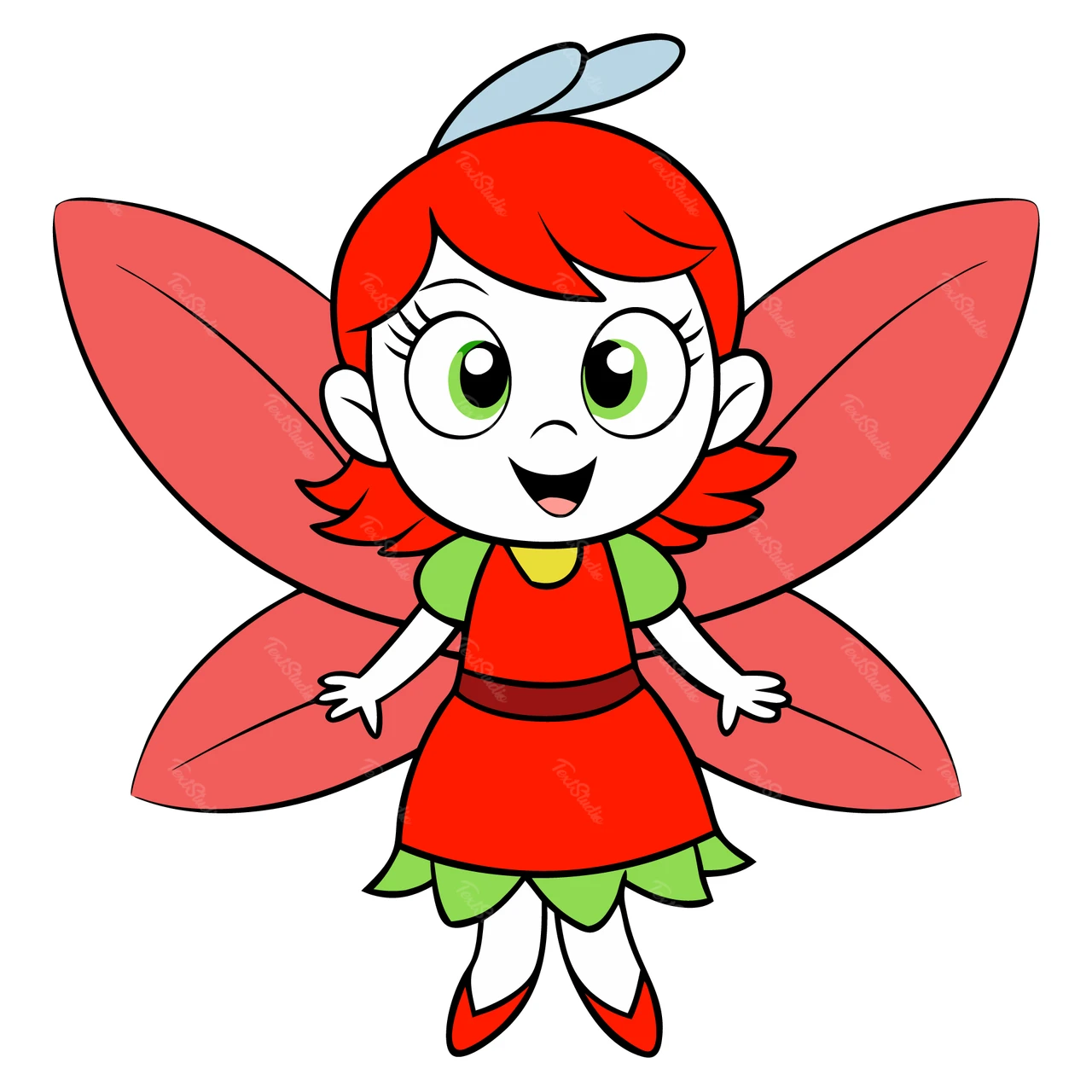 Cartoon Fee Charakter Illustration