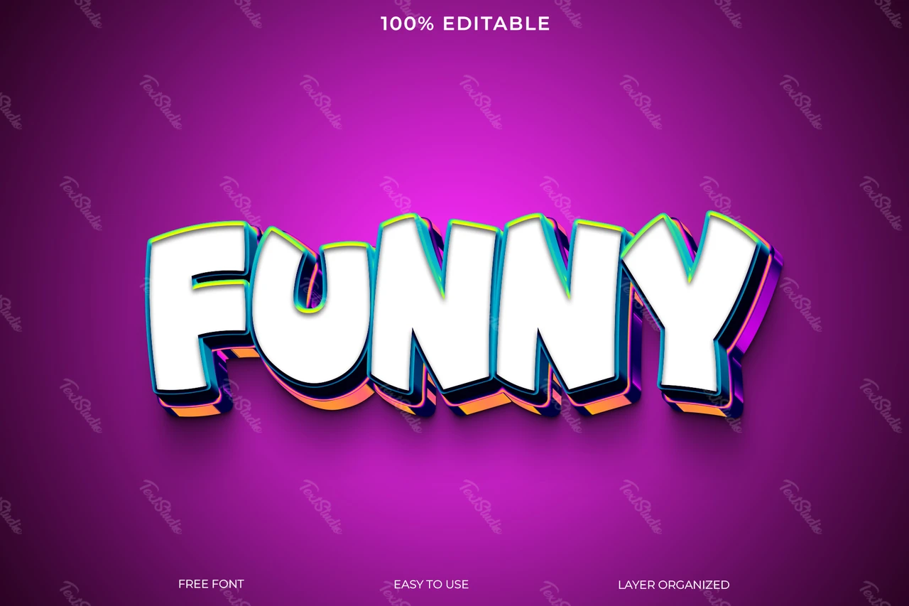 Funny Text Style Effect