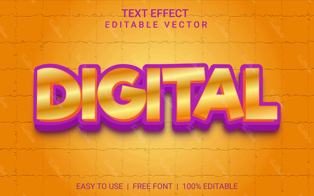 Digitaler Texteffekt