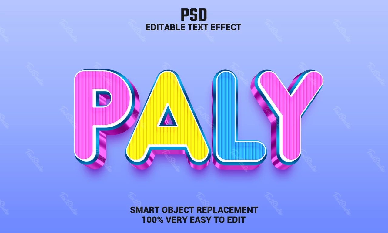 Efecto de texto paly