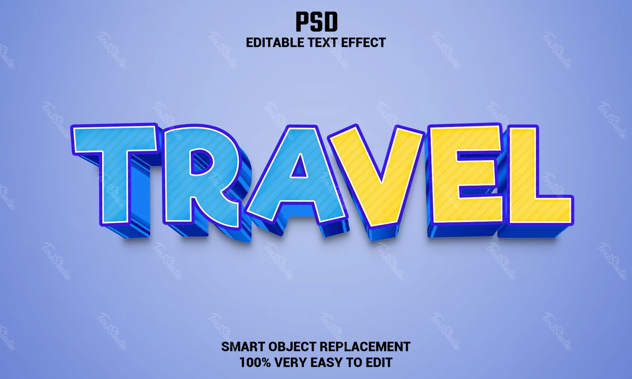 Travel Text Effect