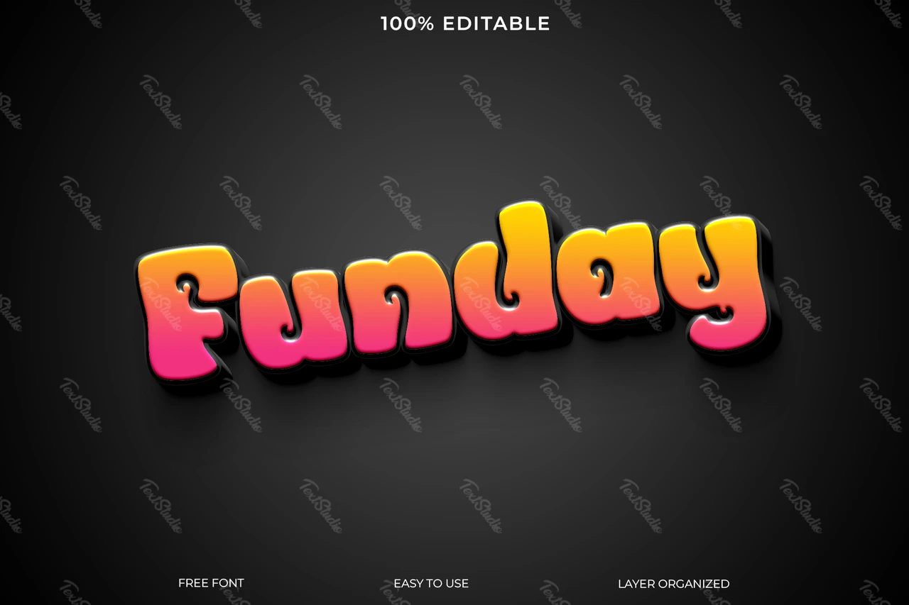 Funday tekststijl effect