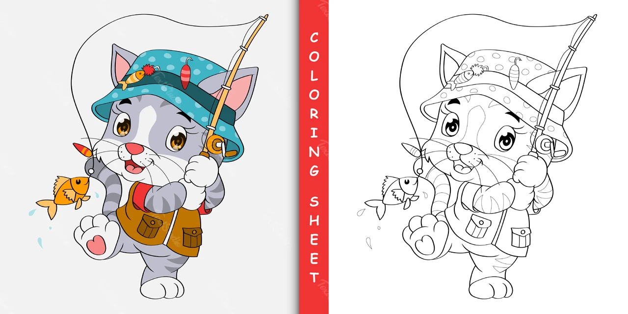 Children's Coloring Book Page Design