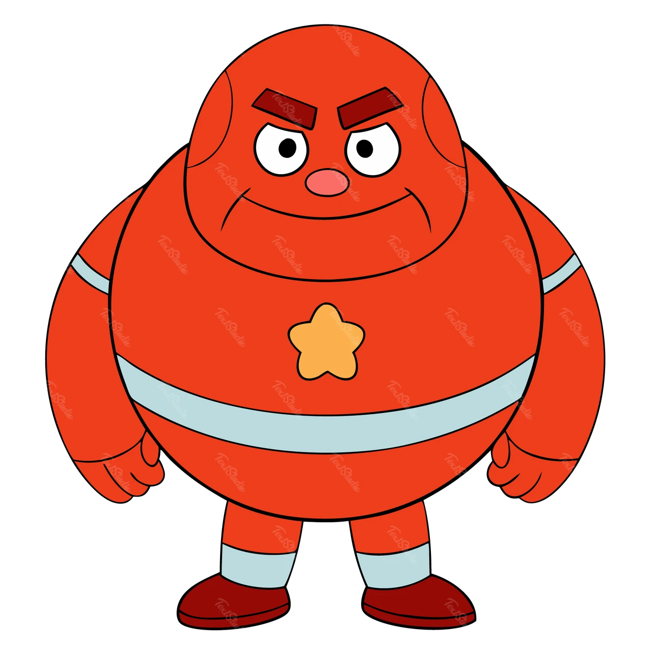 Ilustração de personagem de desenho animado