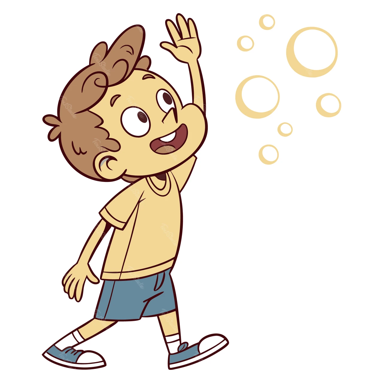 遊び心のある漫画のキャラクターイラスト