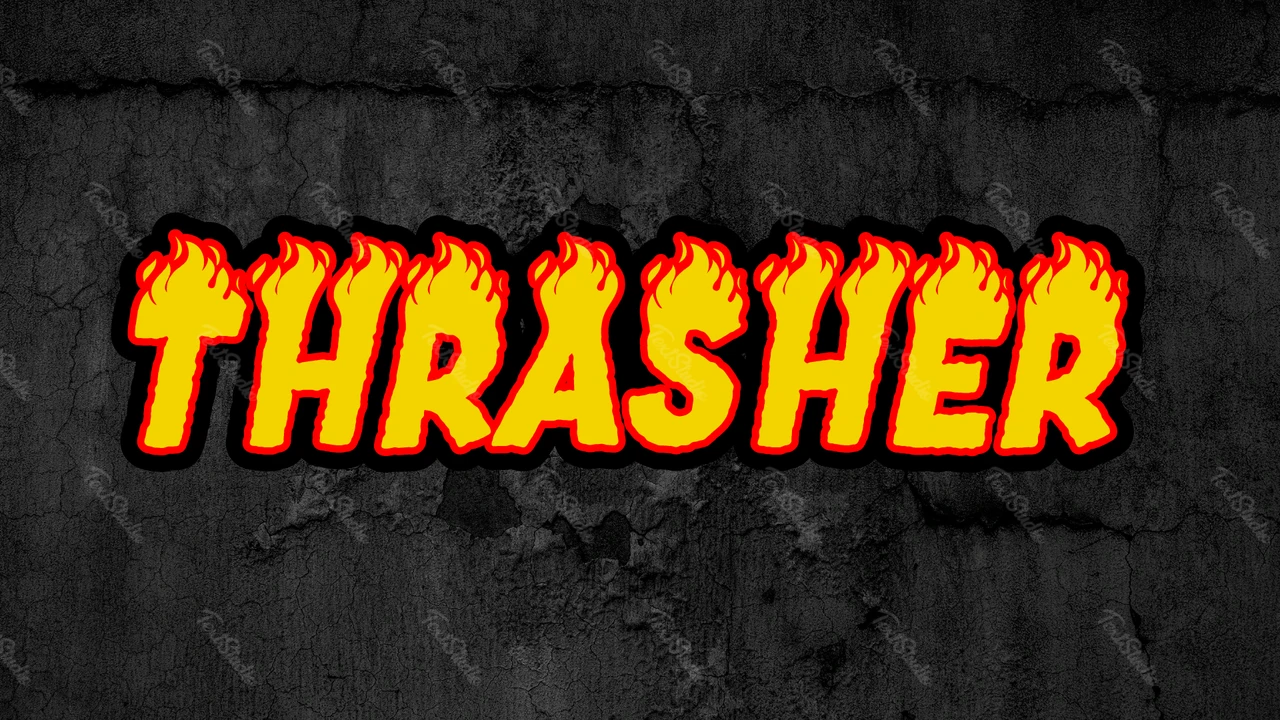 Efeito de texto Thrasher