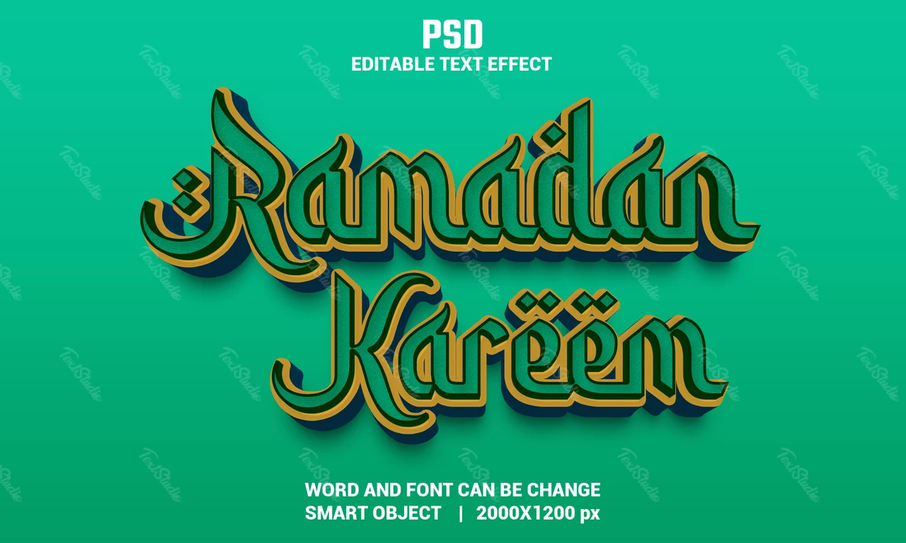 Ramadan Kareem Text Effect
